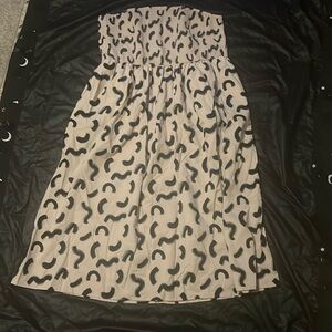 NWOT plus size strapless animal print dress size 2x